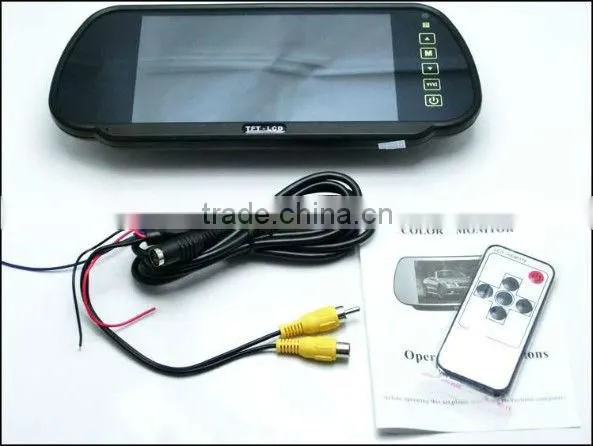 Digital 7" tft lcd color in car monitors