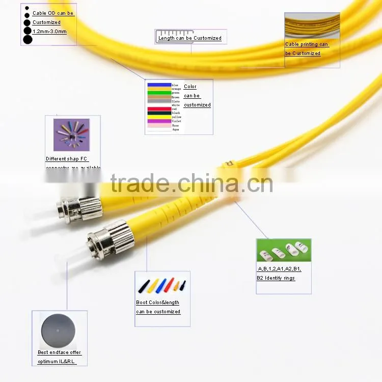 Patch cord ST-ST SM DX 2.0 With high quality&Low price