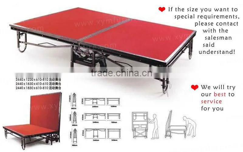 Restaurant Metal Movable Stage XYM-P06