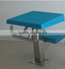 Fiberglass olympic swim pool starting block