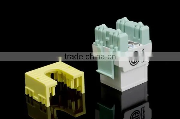 Network Solution RJ45 Super Cat6 UL 180 Degree Unshielded UTP Modular Keystone Jack