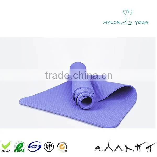 anti slip customized color eco-friendly extra thickness tpe yoga mat