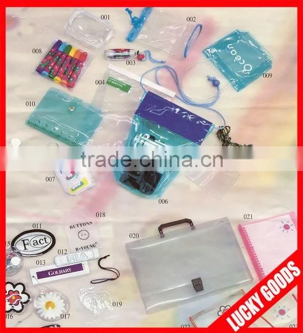 functional fashion plastic clear pvc pouch