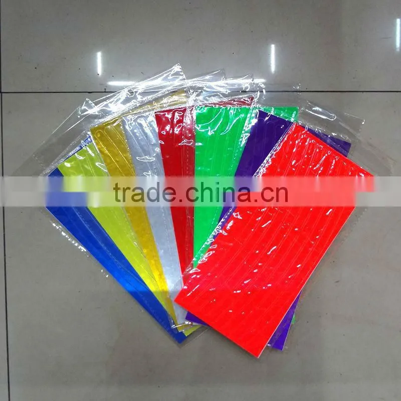 colored reflective bicycle decorative stickers for DIY