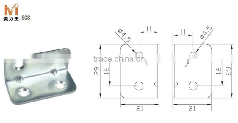 4 Holes Furniture Metal Corner Brackets Corner Brace