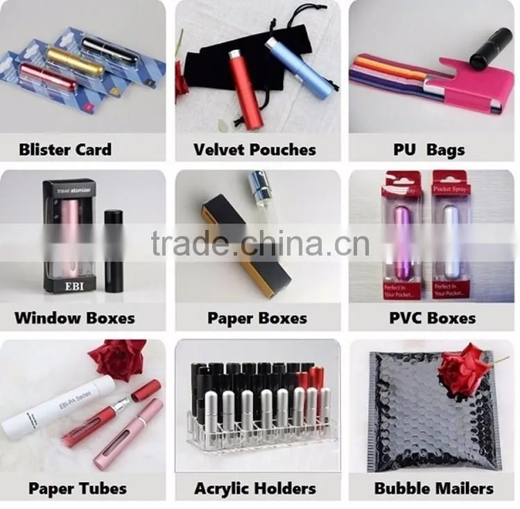Hot sell aluminum portable twist perfume atomizer