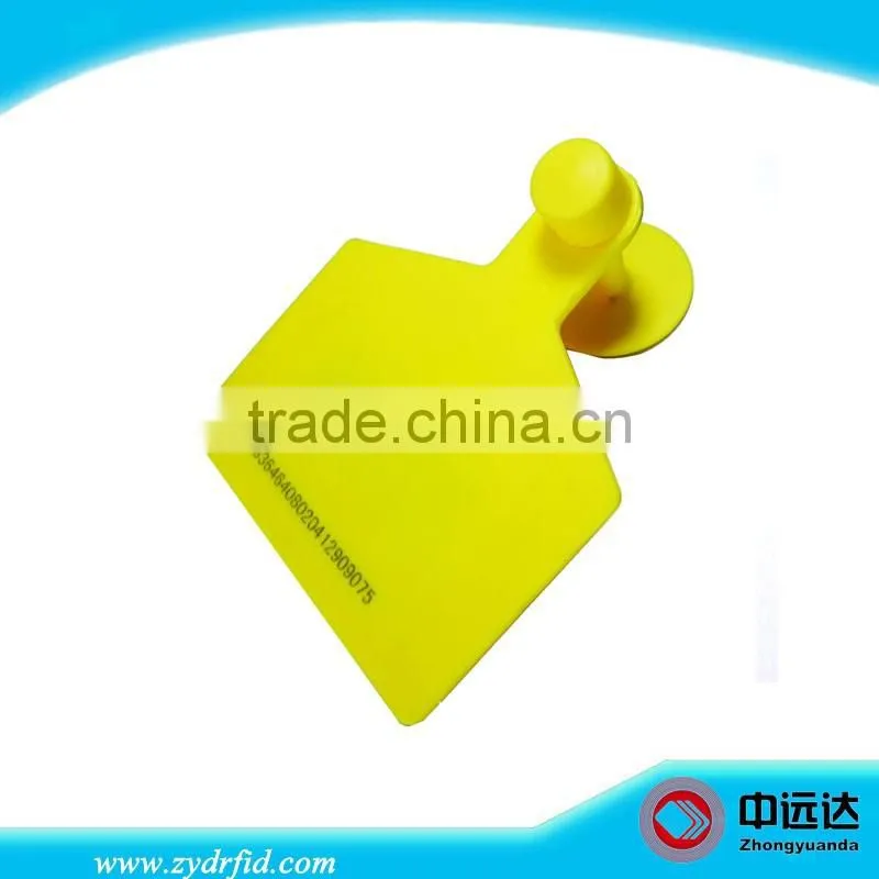 UHF Read & write RFID ear tag, RFID plastic ear tags for cattle