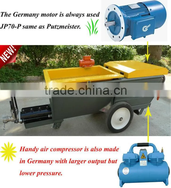 JP70-P wall plastering machine used widely in Kuwait, malaysia, China