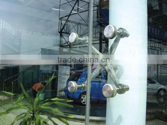 High quality stainless steel 3 arms glass spider