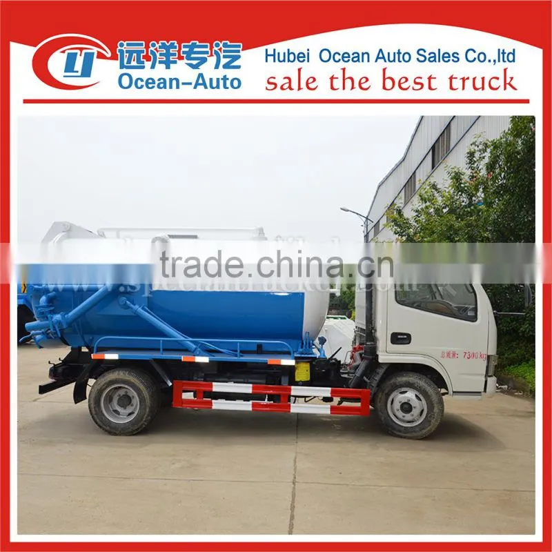 aluminum vacuum tank truck 4000L with optional chassis