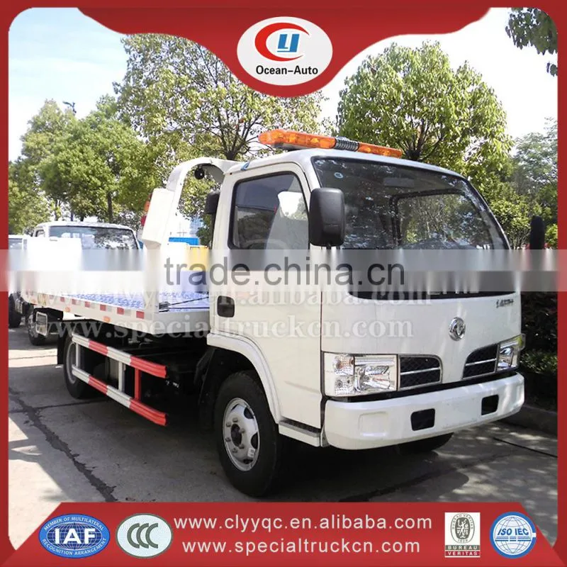 Dongfeng dlk 4ton pulling weight road wrecker truck for sale