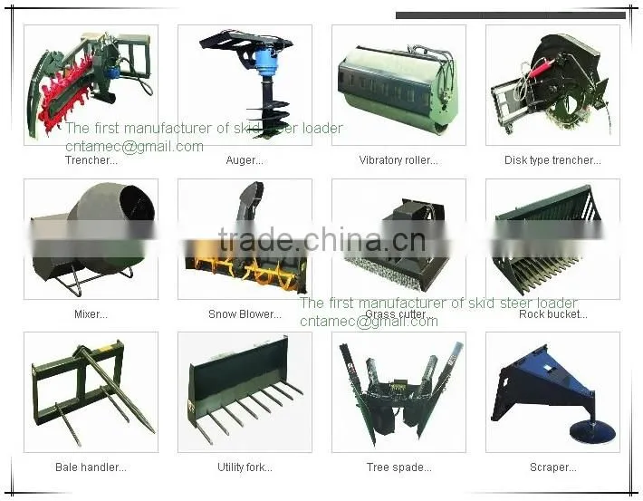 attachment for skid steer loader,snow blower