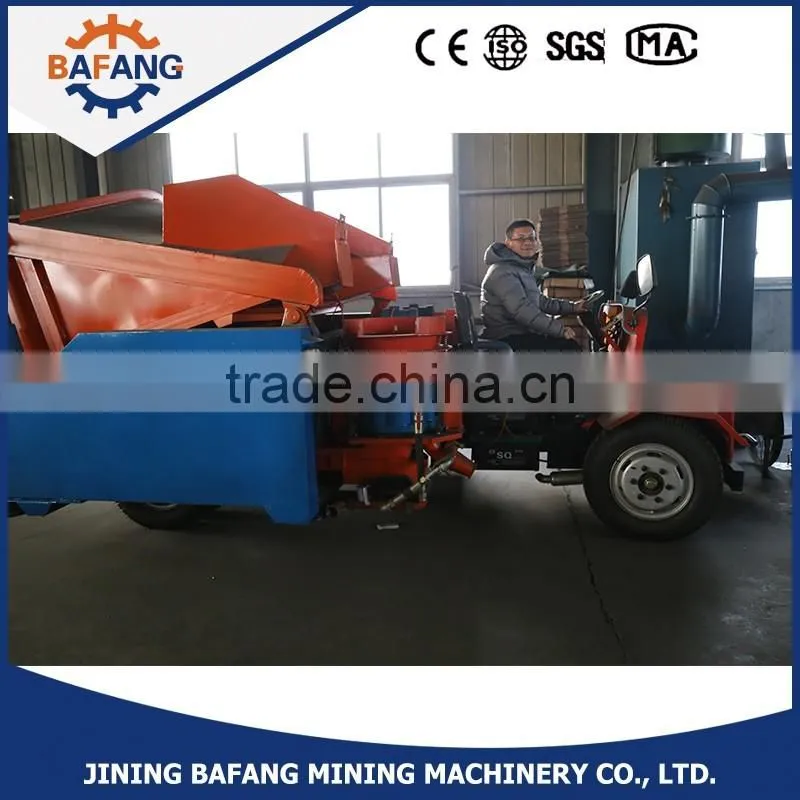 Two bucket Automatic Feeding concrete Spraying car