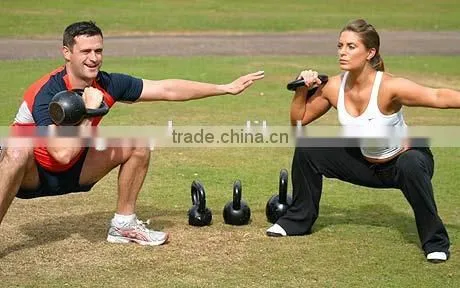kettlebells and dumbbells