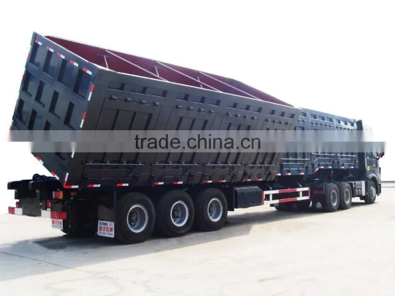 wing open van semi trailer/curtain side semi trailer sale
