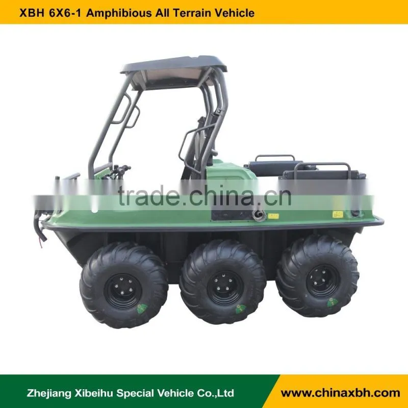 XBH 6x6 6 wheeler 600cc amphibious atv