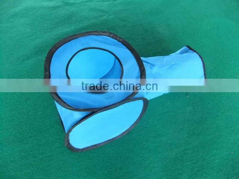 2016 New design Arrive T Style Cat Tunnel Pet Toy Wholesale Candy Color Polytser cat tunnel