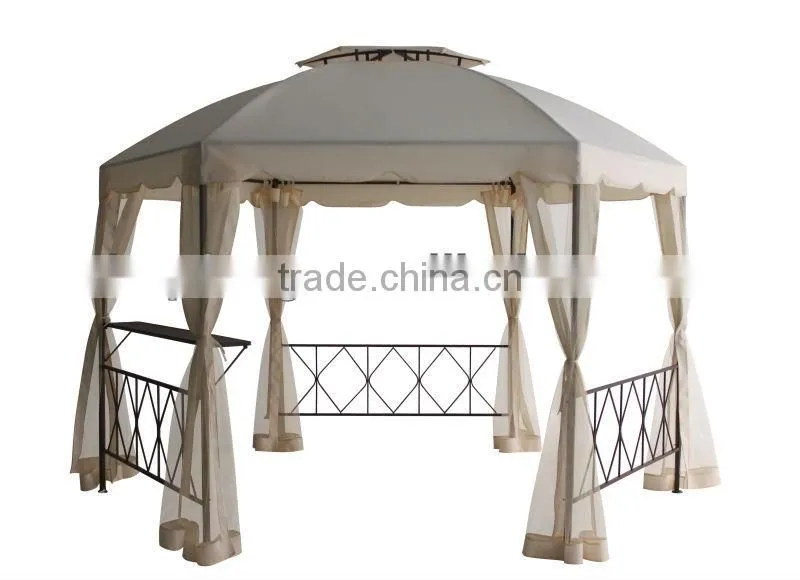 1.8*1.8*1.8m Hexagon metal gazebo(outdoor metal gazebo,metal top gazebo)