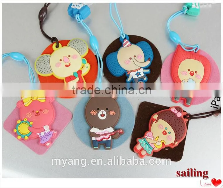Creative silicon earphone dustproof plug for mobile phone /Cute design earphone