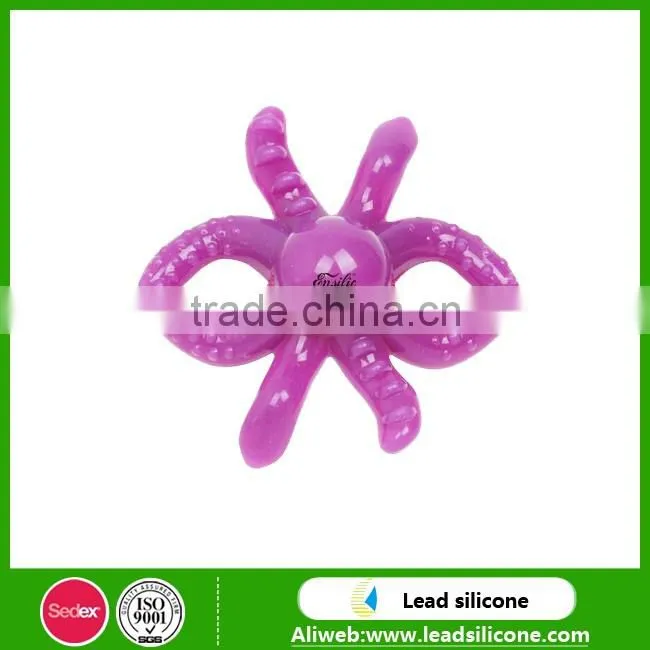 Baby love octopus silicone rubber baby toothbrush and other design toothrush