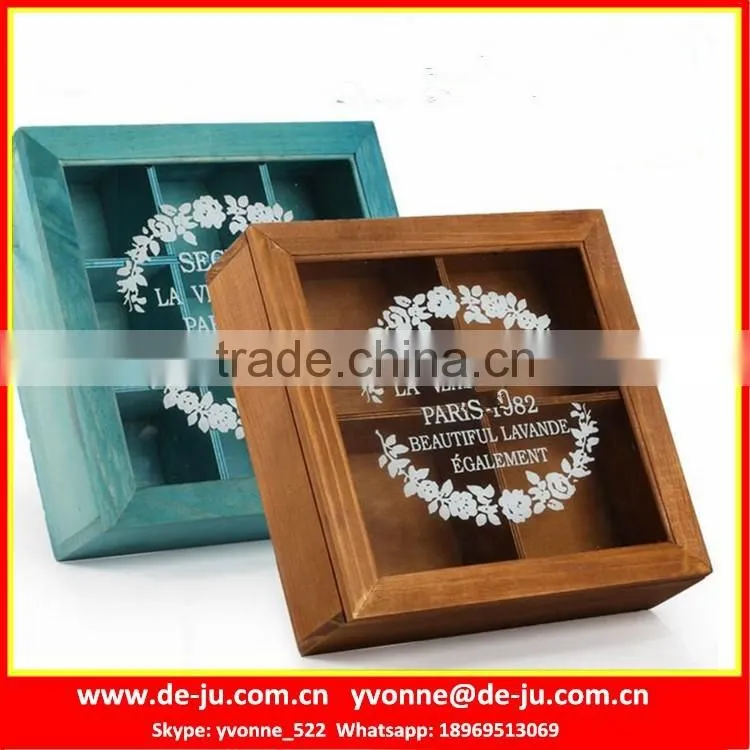 Flower Pot Wooden Organizer