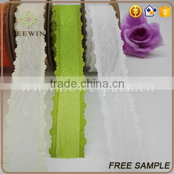 customized organza and mesh ribbon