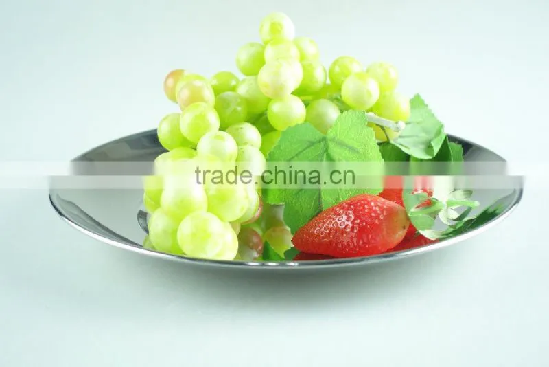 Round tray Metal food tray Stainless steel buffet trays Of various sizes