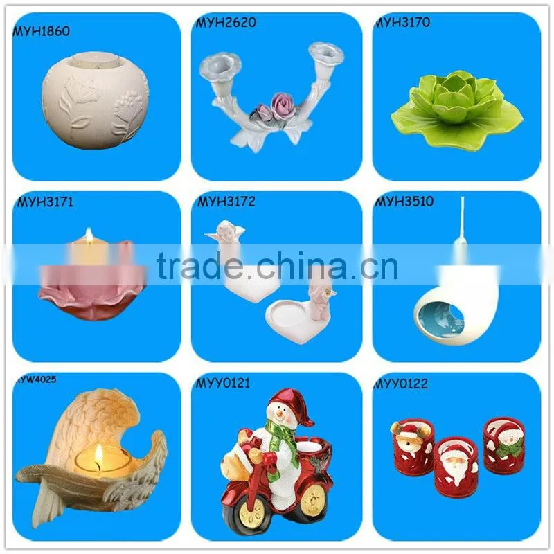 2015 Hot Sale Festival Ceramic Pine Cone Candle Container