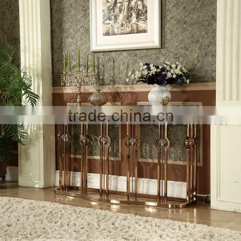 Marble Gold Console Table Stainless Steel Legs