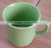 best selling V-shape color glazed ceramic coffee mug cup for drinking