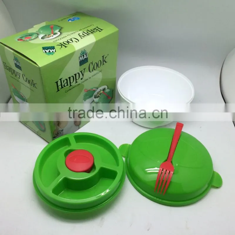 Plastic salad bowl set with lid/ BFA Free Salad Bowl Set With lid