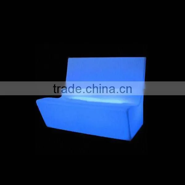 led wedding chair/ modern outdoor furniture plastic led sofa/led colorful chair with rgb color