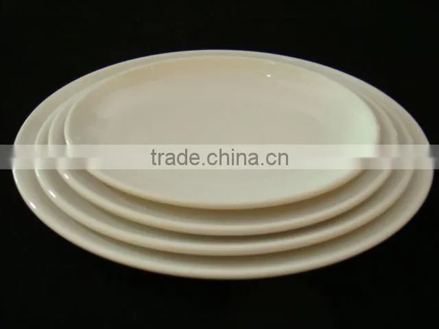 hotel white round melamine sauce plate