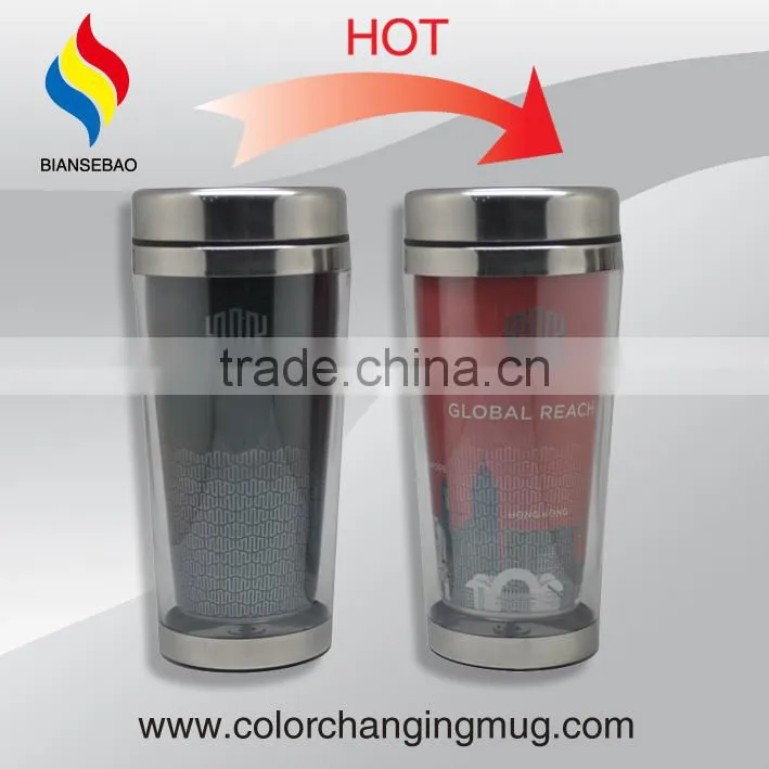 Top Hot Selling Hot Color Changing Mug 450ml Stainless Steel Thermo Mug