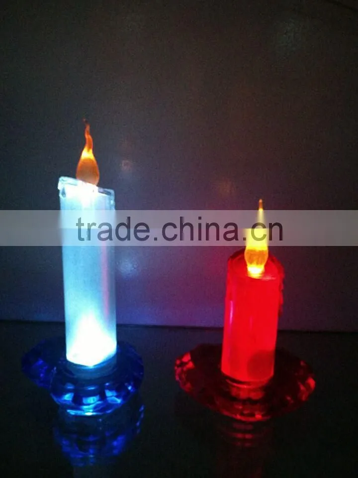 artificial led electric heart base acrylic wedding decoration candle light