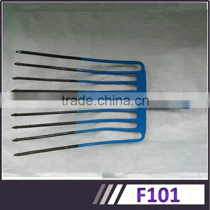 F109&F107&F115KH Steel Material Varnish&Golden&Blue Paint Sprayed Farming Tools&Garden Tools Fork