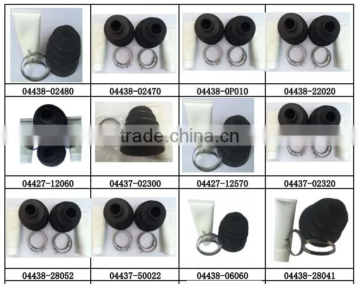 Toyota rubber parts