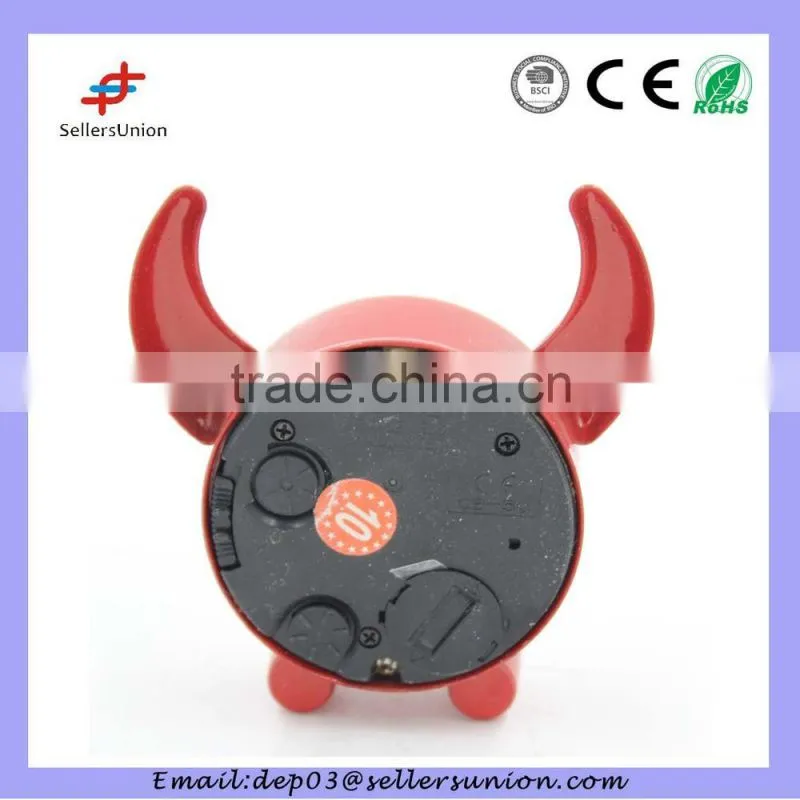promotion clock with oxhorn design cute mini