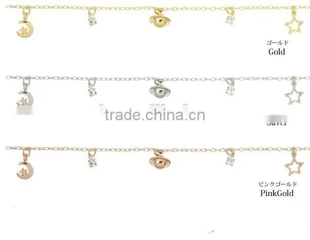 gold cross tiny zircon charms bracelet multi strand colorful thread gold chain bracelet