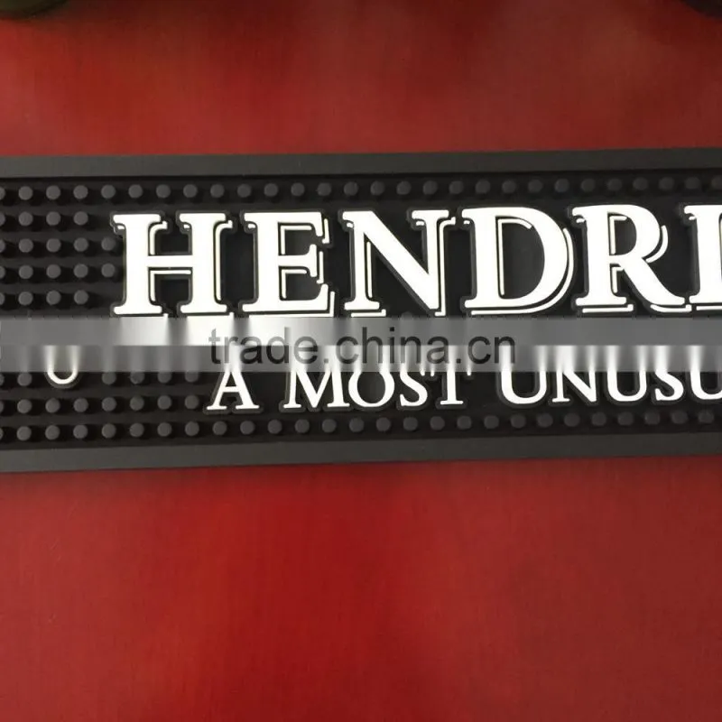 High Quality PVC customized soft rubber bar mat