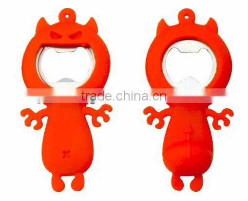 Novelty and funny Mini silicone opener / gift bottle opener