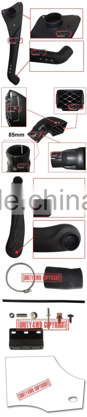 4x4 snorkel for D22, D40,Y60,Y61A car snorkel kit