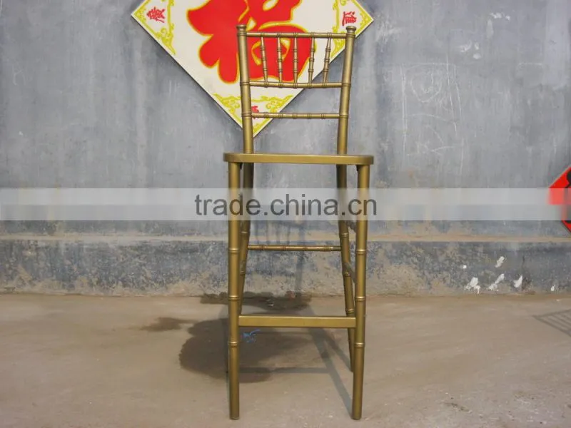 High quality cheap used solid wood chiavari bar stool high chair