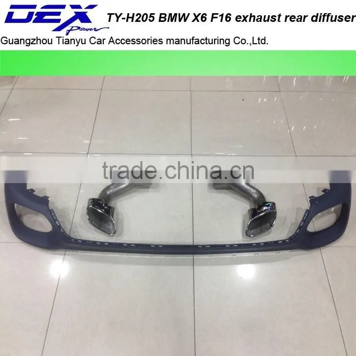 carbon fiber exhaust tip racing exhaust tail pipe PP rear diffuser for B~MW X6 F16 muffler tip