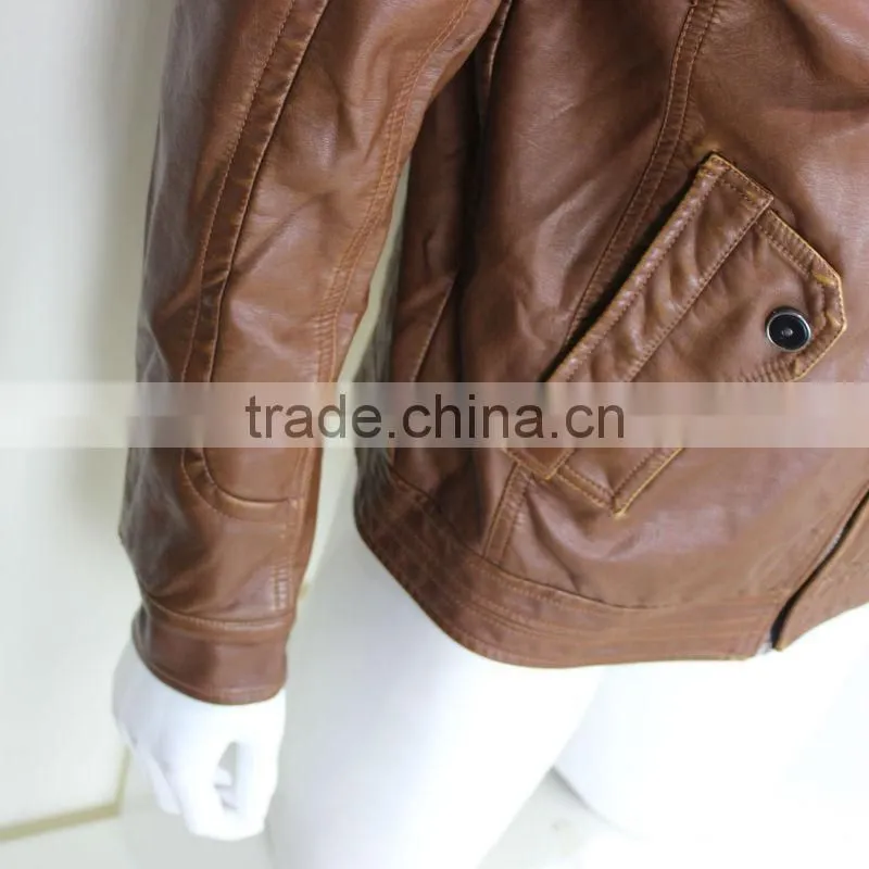 Mens Fashion PU Leather Jackets 2014
