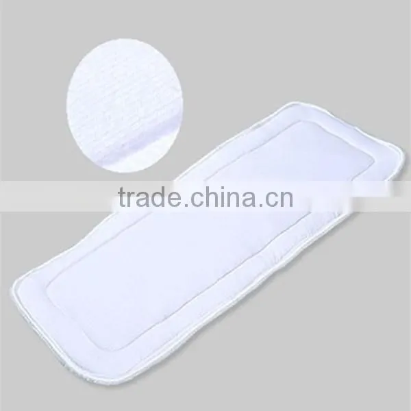 Factory,Custom design,Bamboo Cotton Nappy Insert With Gusset PUL Prevent Leak