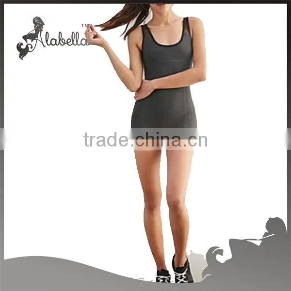 Women jumpsuit built bra with removable cups for gym wear