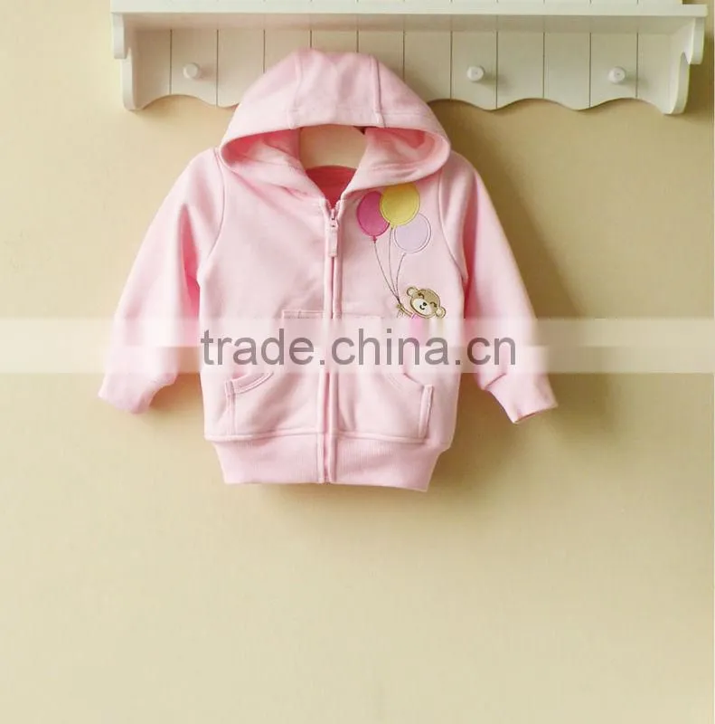 2013 baby clothing 100% cotton hooded jacket new arrival