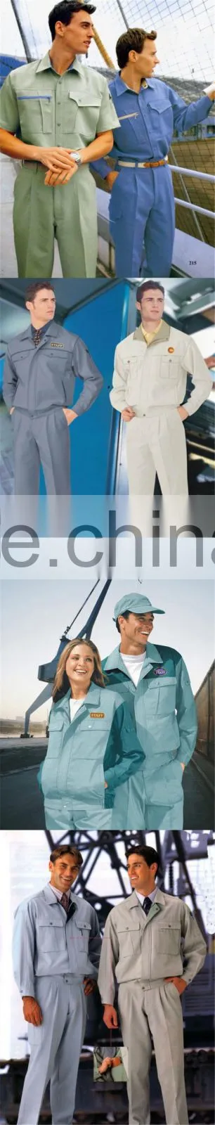 Custom High Quality Knitted Unisex Safety Overalls Used Workwear Factory