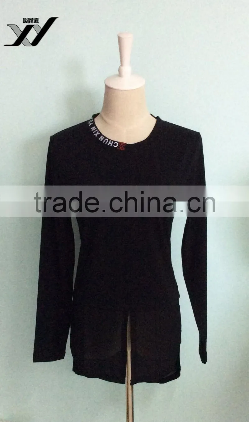 Long sleeve blank women shirt